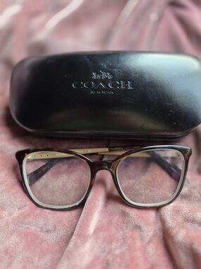 Coach Women's Eyeglasses HC 6113 5485 Dark Tortoise Butterfly Frame 53 18